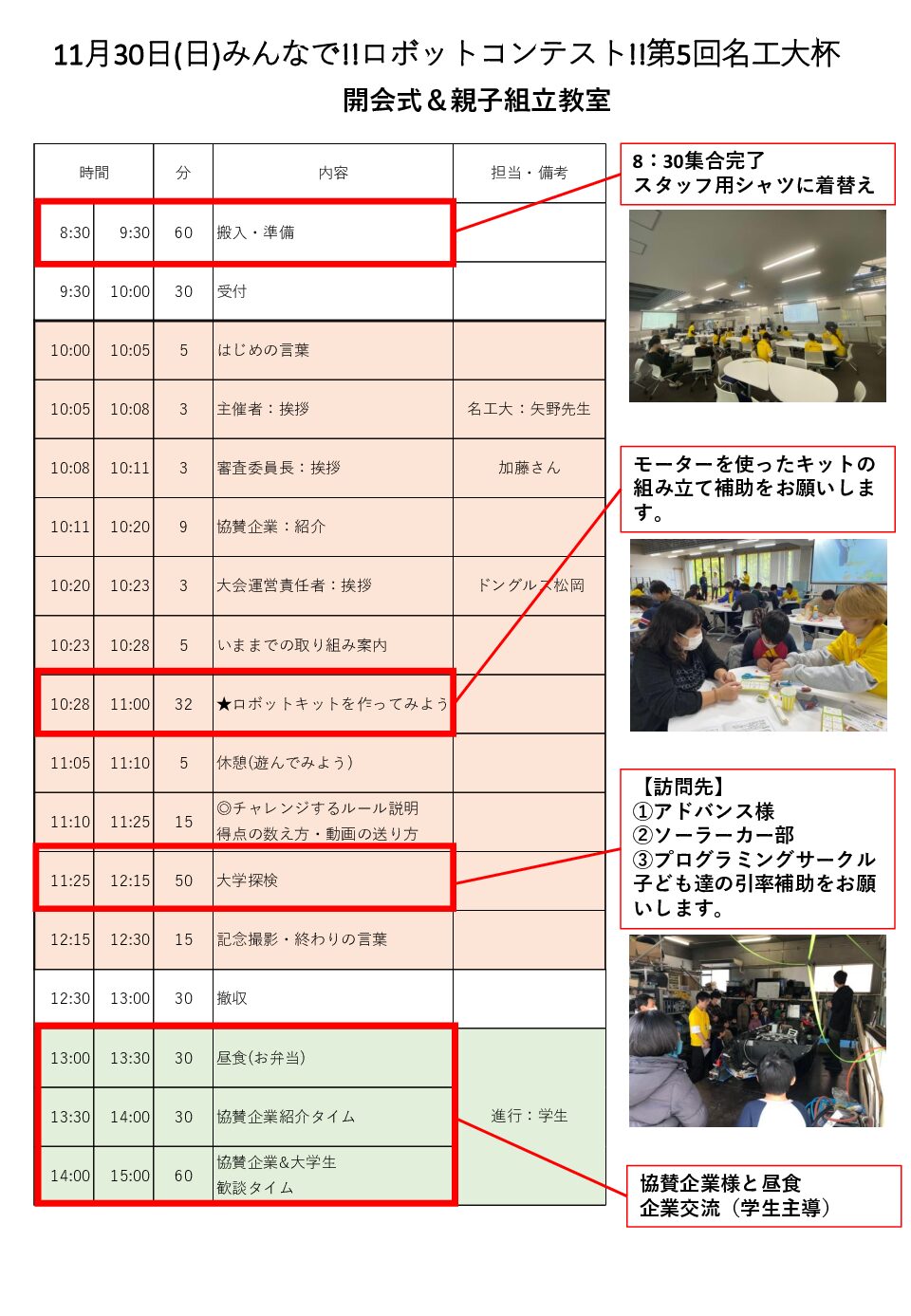 第5回開会式-タイムテーブル